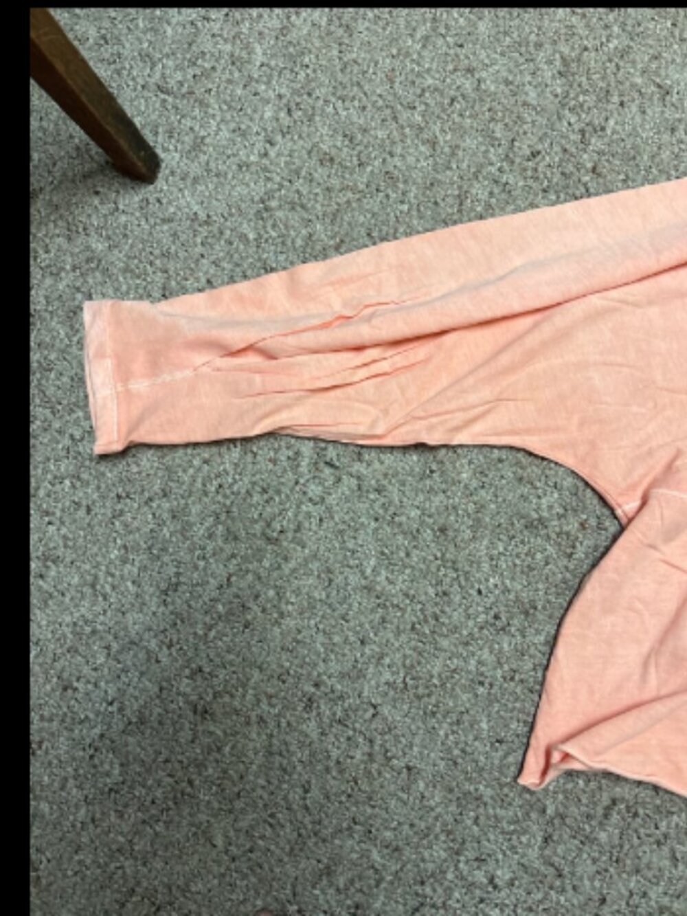 FREE PEOPLE FP MOVEMENT INSPIRE LAYER TOP TEE LONG SLEEVE CORAL PEACH $50 L - Picture 11 of 13
